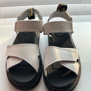 Dr. Martens Kids White and Black Sandals